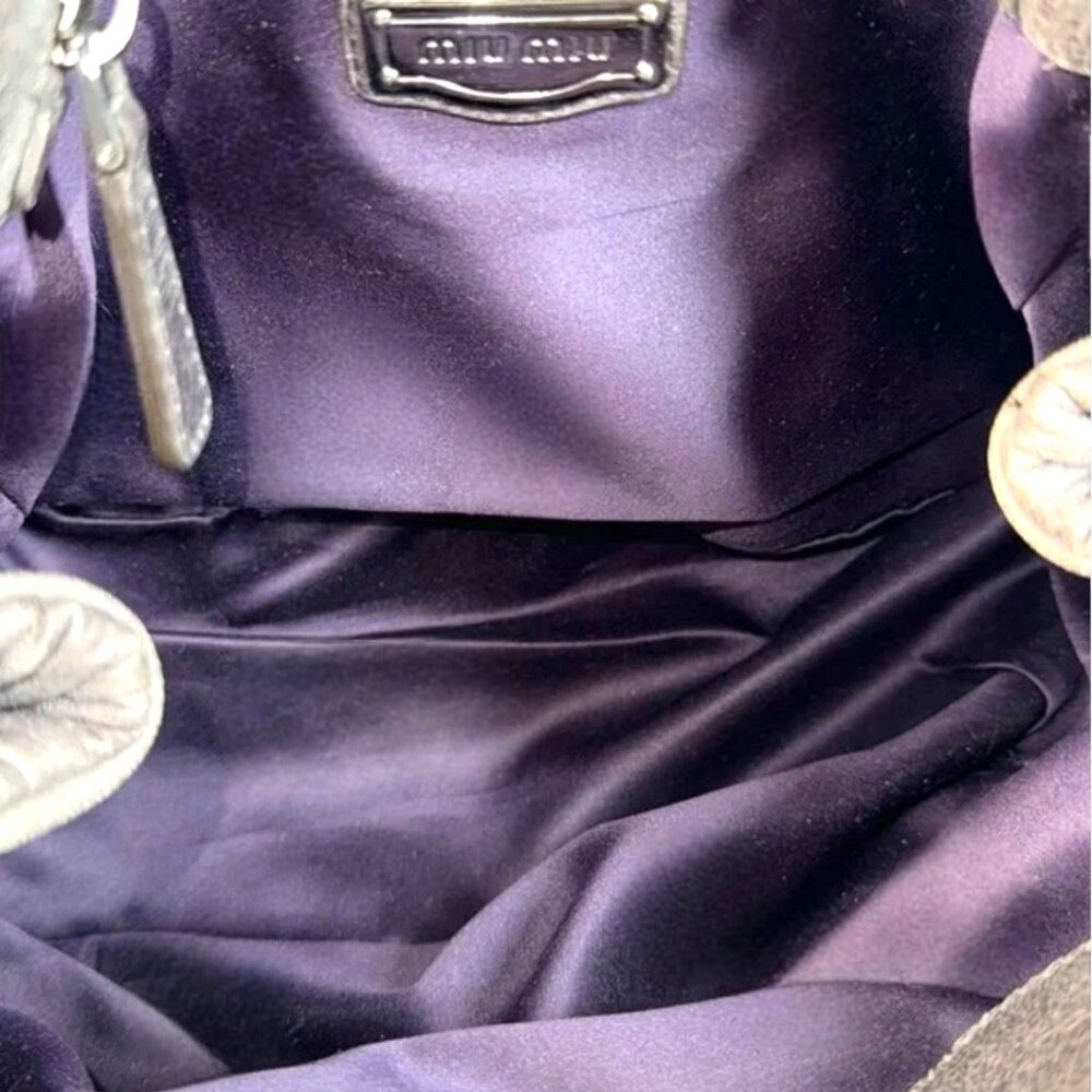 💛SOLD💛 MIU MIU Matelasse Nappa Leather Vintage Shoulder Bag with Key with COA - Picture 14 of 17